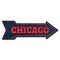Signmission Chicago Arrow Decal Funny Home Decor 18in Wide D-A-999918 - alternate 1